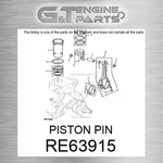 RE63915 Piston Pin Fits John Deere (surplus Open Box). Fixed Price $212.36.