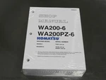 Komatsu WA200-6, WA200PZ-6 Wheel Loader Service Manual Repair Shop Book. Fixed Price $129.55.