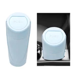 Zndaw Car Trash Can Bin With Lid, Mini 3.34 X 7.87 Inches, Light Blue. Fixed Price $14.24.