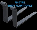 Jlg Gradall Shaft Mounted Forks Pair 2-1/4X4X48" Inch Length 4FT Set Pin Type. Fixed Price $999.00.