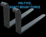 Jlg Skytrak Gradall Genie Pin Type Shaft Mount Set Forks 1.5X4X48" Pair. Fixed Price $1159.00.