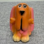 Vintage 1973 Stevens Rubber Toy Hot Dog W/bone Pink Ears Yellow Hong Kong Rare. Fixed Price $11.96.
