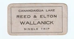 Rare Steamer Wallanick Pass Ticket - Canandaigua Lake Ny 1890S Reed & Elton Boat. Fixed Price $195.00.