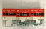 Hillman Sheet Metal Screws Flat Head Phillips- 10 X #41625 Qty 75 3 Packs. Fixed Price $9.00.