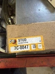 3406B 3406C Head Bolt Jake Brake Stud 7C0047 Caterpillar Oem New. Fixed Price $55.99.