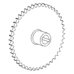 AH125080 Vertical Auger Lower Gear Fits Case Sprocket John Deere Cts 9400. Fixed Price $106.18.