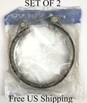 Volvo Exhaust V-clamp Silver Metal 1511323 Set Of. Fixed Price $19.00.