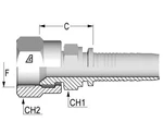 A-0404-FJDH Kuriyama 1/4-INCH Fjic X Hydraulic Hose Fitting New. Fixed Price $5.00.