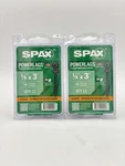 (24 Pcs) Spax Power-lag 1/4" 3" Exterior Torx Head Structural Wood Screws. Fixed Price $20.99.