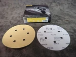 New Mirka 23-624-220 Gold Grip P220 Grit 6" Dia 50 Discs (O14). Fixed Price $29.99.