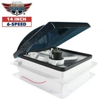 Leisure Coachworks Rv Roof Vent Fan 6 Speed 12 Volt With Smoked Lid Manual Riser. Fixed Price $129.99.