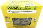 Deckmate T-25 #9 X 3" Star Coated Screws, Net Weight. Free Driver Bit. Fixed Price $43.99.