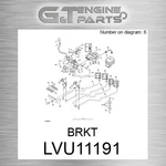 LVU11191 Brkt Fits John Deere (surplus Open Box). Fixed Price $63.02.