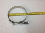 Caterpillar 2303671 2437-71, 4-7/16" To 4-3/4" T-bolt Spring Flex Hose Clamp New. Fixed Price $13.00.