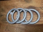 Lot Of 4 Sea Dog Hot Dipped Galvanized Steel Welded Round Rings 1/2" X 3" 192830. Fixed Price $32.95.