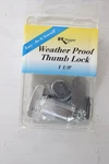Rv Designer L528 Weather Proof Thumb Lock 1/8". Fixed Price $10.15.