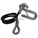 Stens Trailer Safety Cable 36"" Long With Hook 756-102. Fixed Price $24.38.