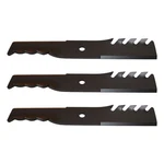 Set Of (3) 48" Toothed Mulching Mower Blade Fits Bobcat Deck Repl. 112111-01. Fixed Price $46.80.