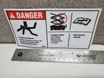 82561, 82561GT Genie Danger Safety Arm Decal. Fixed Price $11.95.