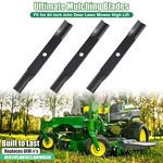 3PCS Mower Blades Mulching For 60" John Deer High Lift Steel New. Fixed Price $54.99.