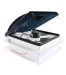 Leisure Coackworks 14" X Rv Roof Vent Manual Lift Smoked Lid Electric Fan. Fixed Price $151.98.