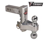 Trimax Razor Alum Rp Adjustable Tow Hitch Receiver W/ & 2-5/16" Double Ball. Fixed Price $249.99.