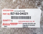 Genuine Oem Toyota 52163-04021 Passenger Rh Rear Bumper Plate 2005-2015 Tacoma. Fixed Price $54.00.