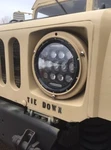 Military M998 Humvee Headlights Pair Led Black Bezel Plug & Play H1. Fixed Price $179.00.