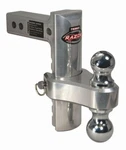 Trimax TRZ6AL-RP Razor 6IN Aluminum Adjust Hitch-dual Ball. Fixed Price $374.01.