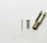 Part # GN21130GT Fits Genie Throttle Clevis, 1/4-28 Plated,w/pin. Fixed Price $43.00.