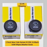 Pack Brand New In Box Cole Hersee 81298-34-BX Black Knob (s Wiper Washer). Fixed Price $18.99.