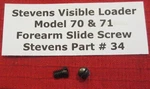 Stevens .22 Visible Loader Forearm Screws Model 70 & 71 - Part # 34 Set Of. Fixed Price $16.99.