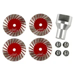 Lozlin 5-PIECE 40MM Diamond Saw Blade & Sanding Disc Kit With Removable Flange (. Fixed Price $33.68.