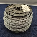 Apex 7000927: 5/16' Galvanized Uncoated Cable Wire 200FT, 7X19 Construction. Fixed Price $160.65.
