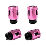 Zndaw 4PCS Tire Valve Stem Caps, Aluminum Alloy Car Wheel Covers Pink. Fixed Price $6.01.