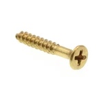 Prime-line #4 X 3/4 Brass Phillips Wood Screws Flat Countersunk Head (100 Pack). Fixed Price $7.99.
